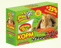 Корм для кроликов и шиншил Хрумка Основной рацион