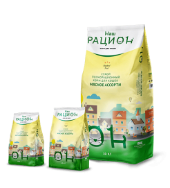 Наш Рацион сухой корм для взрослых кошек 