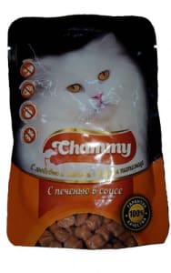 Chammy консерва для кошек 85 гр печень в соусе