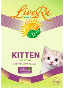 LiveRa Kitten, сухой корм для котят, 0.5кг