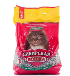 Наполнитель сибирская кошка, комфортное впитывание, 3л/2.5кг