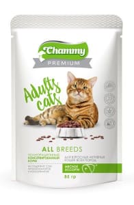 Chammy Премиум консерва для кошек 85гр мясное ассорти