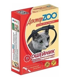 Ошейник от блох ДОК ЗОО для кошек