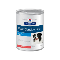 Влажный диетический корм для собак Hill's Prescription Diet d/d Food Sensitivities при пищевой аллергии, с лососем 0.37кг