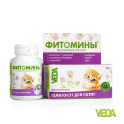 Фитомины функциональный корм для котят ГЕМАТОКЭТ №100