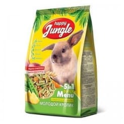 Корм для кроликов Happy Jungle для молодых 400 гр