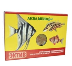 Корм для рыб АКВА Меню Эктив хлопья