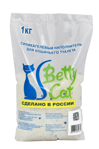 Гигиенический наполнитель Betty Cat силикагель, 1кг