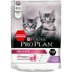 Сухой корм Purina Pro Plan для котят с чувствительным пищеварением со вкусом индейки, 0.2кг
