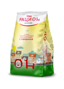 Сухой корм для взрослых кошек Наш Рацион со вкусом говядины, 0.4кг