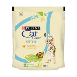 Сухой корм для котят Purina Cat Chow, домашняя птица, 0.4кг