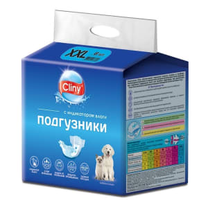 Подгузники для домашних животных Cliny 25-40кг XXL