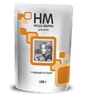 Наша Марка консервы для котят 100 гр курица соус