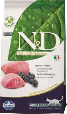 Сухой корм для кошек Farmina N&D со вкусом ягненка и черники, 0.3 кг