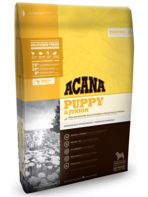 Acana для щенков средних пород Puppy & Junior со вкусом курицы, 17кг