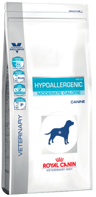 Royal Canin HYPOALLERGENIC, Диета для собак с пищевой аллергией или непереносимостью с умеренным количеством энергии, 1.5кг