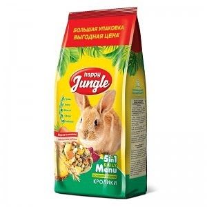 Корм для кроликов Happy Jungle 900 гр