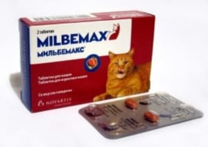 Мильбемакс антигельминтик для кошек 2 таблетки