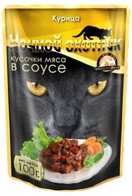 Ночной охотник консервы 100 гр курица в соусе