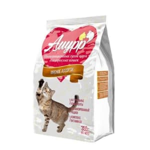 Амурр для кошек сухой 350 гр мясное ассорти
