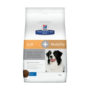 Сухой диетический корм для собак Hill's Prescription Diet k/d, Mobility Kidney, Joint Care для здоровья почек и суставов, 12 кг
