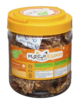 Мясоешки лакомство для собак куриная строганина, 0.55кг