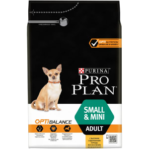 Сухой корм Pro Plan® для взрослых собак мелких и карликовых пород, курица с рисом, 3кг