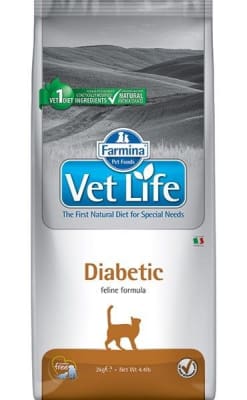 Сухой корм для кошек Farmina Vet Life Diabetic при диабете, 0.4 кг