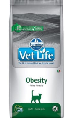 Сухой корм для кошек Farmina Vet Life Obesity при ожирении, 2 кг
