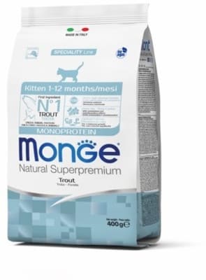 Monge Cat Monoprotein корм для котят с форелью 400г