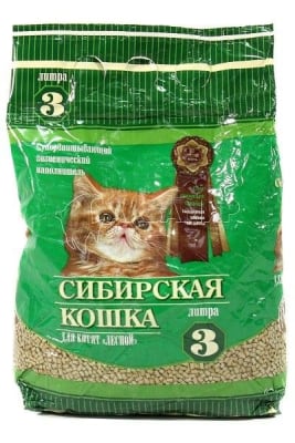 Наполнитель для котят Сибирская Кошка лесной, 3л