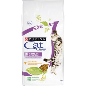 Сухой корм для кошек Purina Cat Chow с контролем образования комков шерсти в ЖКТ, домашняя птица, 0.4кг
