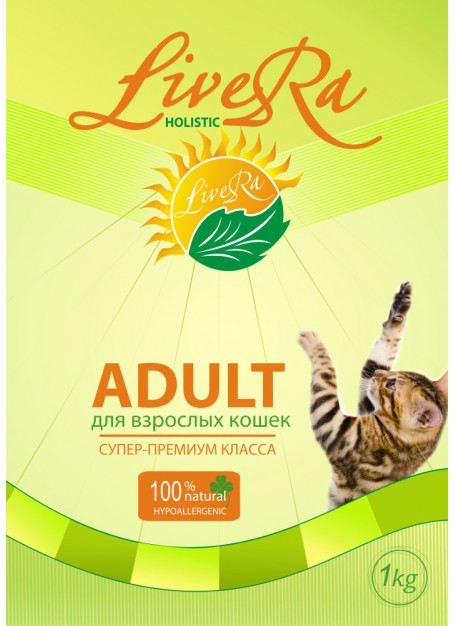 LiveRa  Adult, сухой корм для взрослых кошек, 10кг