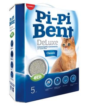 Наполнитель комкующийся Пи-Пи-Бент Делюкс Классик, 5кг