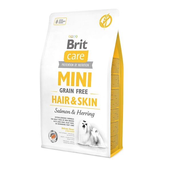 Brit Premium сухой корм для собак Care MINI GF Hair&Skin, 2кг