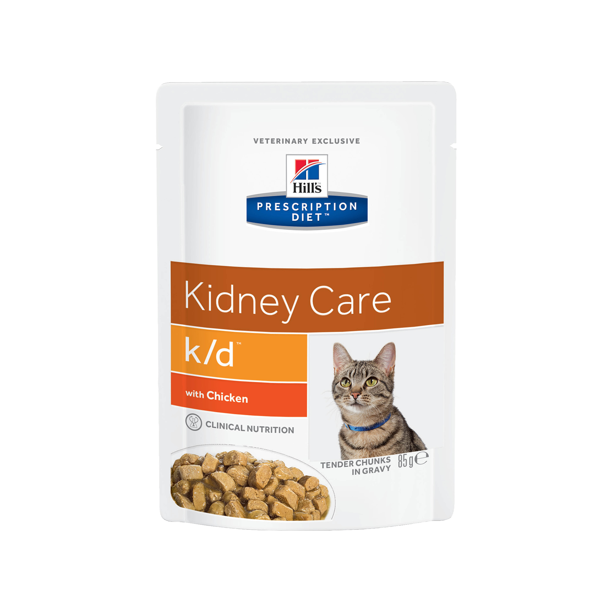 Влажный диетический корм для кошек Hill's Prescription Diet k/d Kidney Care при хронической болезни почек, с курицей 0.085кг