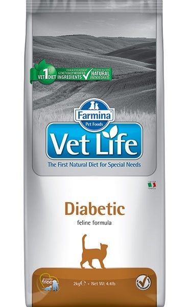 Сухой корм для кошек Farmina Vet Life Diabetic при диабете, 0.4 кг