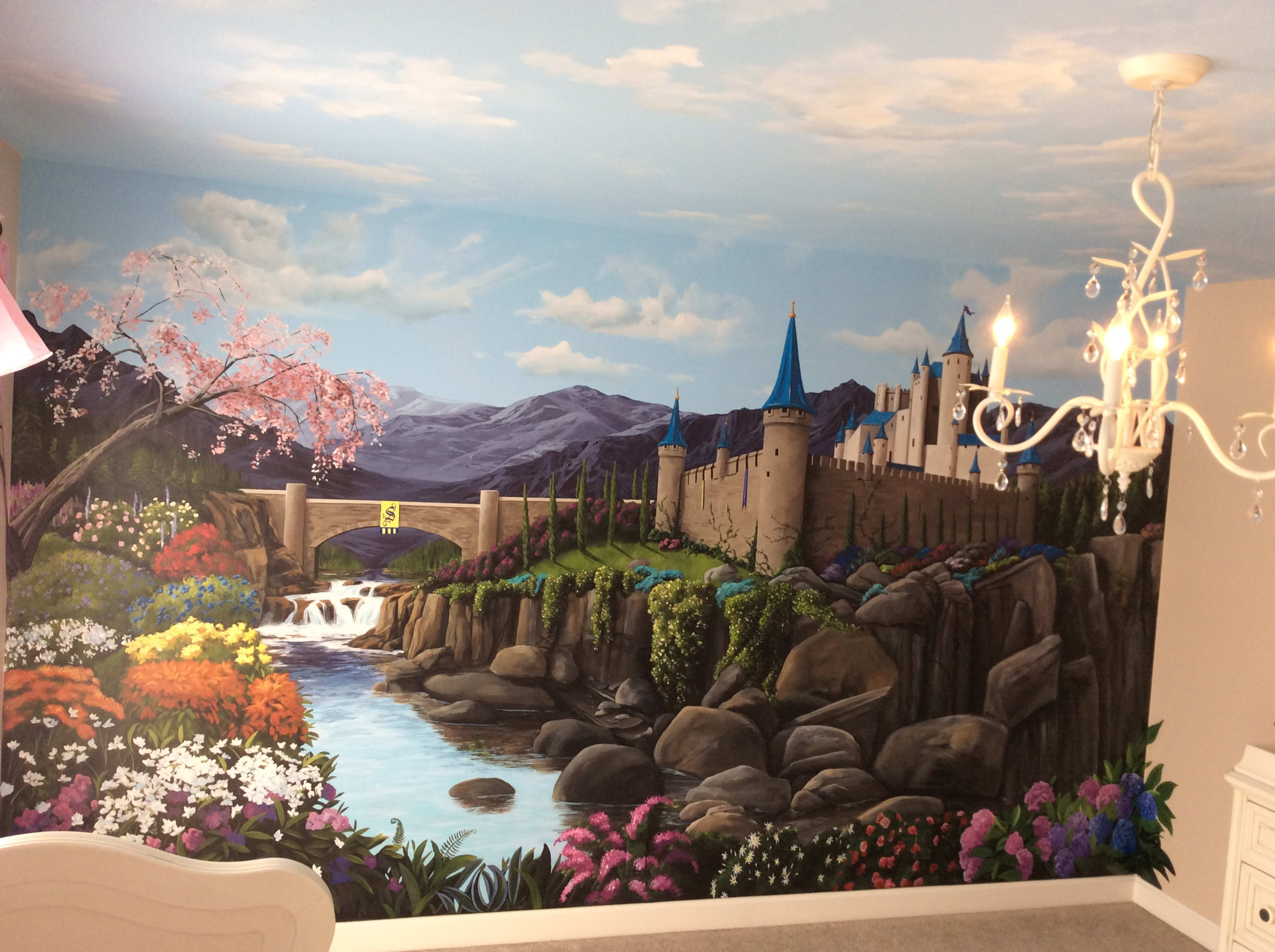 Drop "Children's Room" mural photo