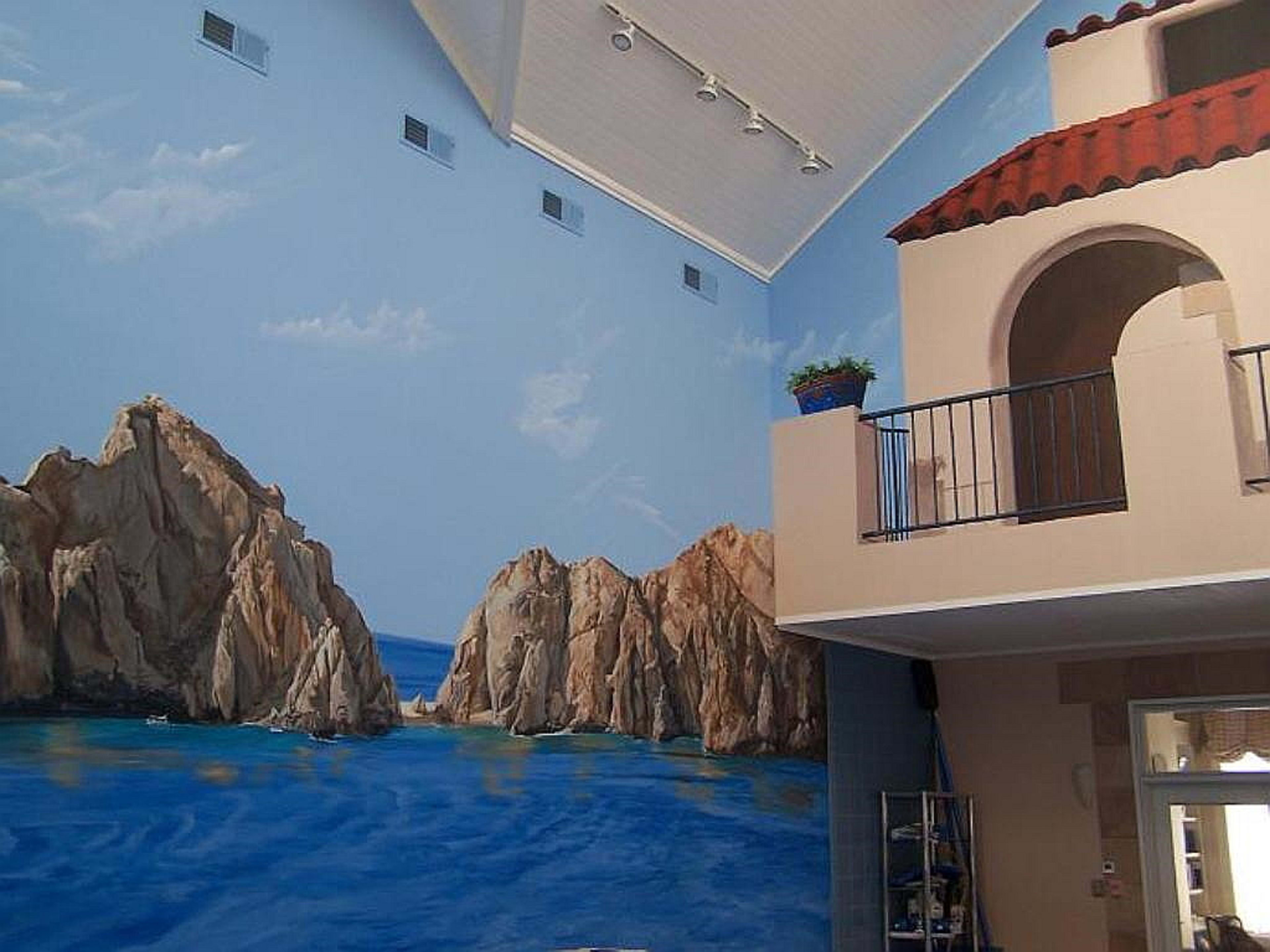 Drop "Landscapes and Tropical Scenes" mural photo