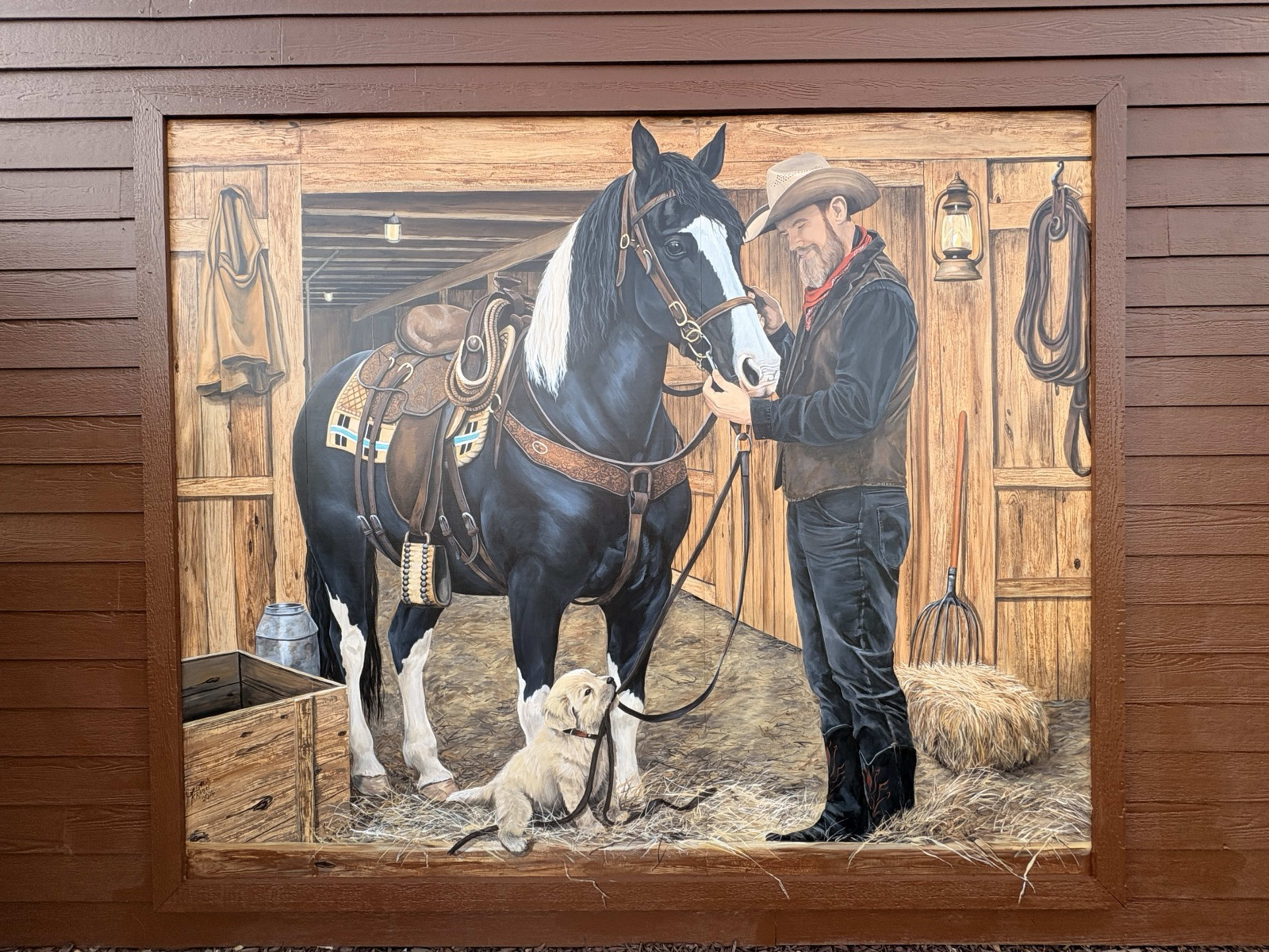 Drop "Western Scenes" mural photo
