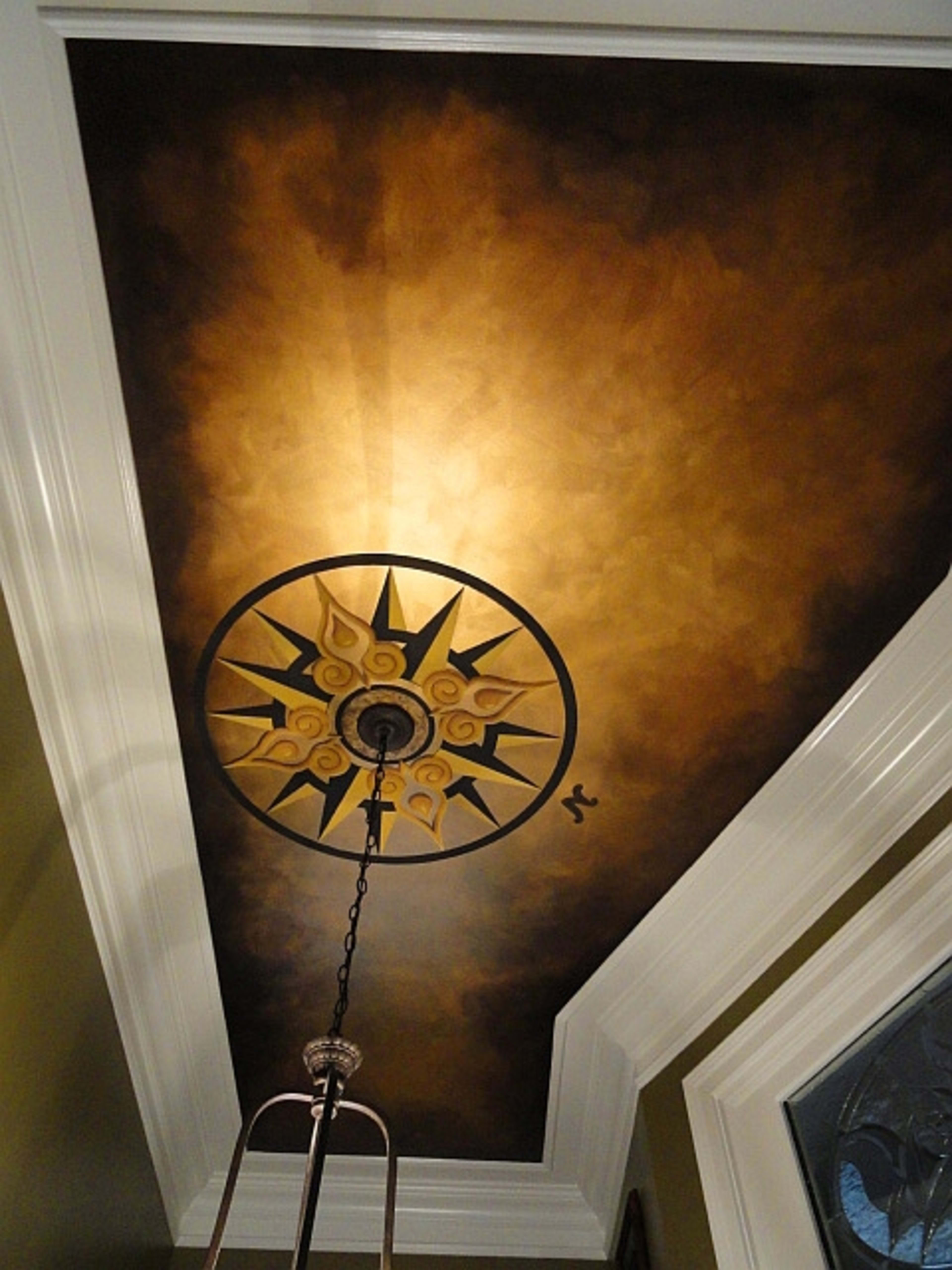Gold Compass Ceiling