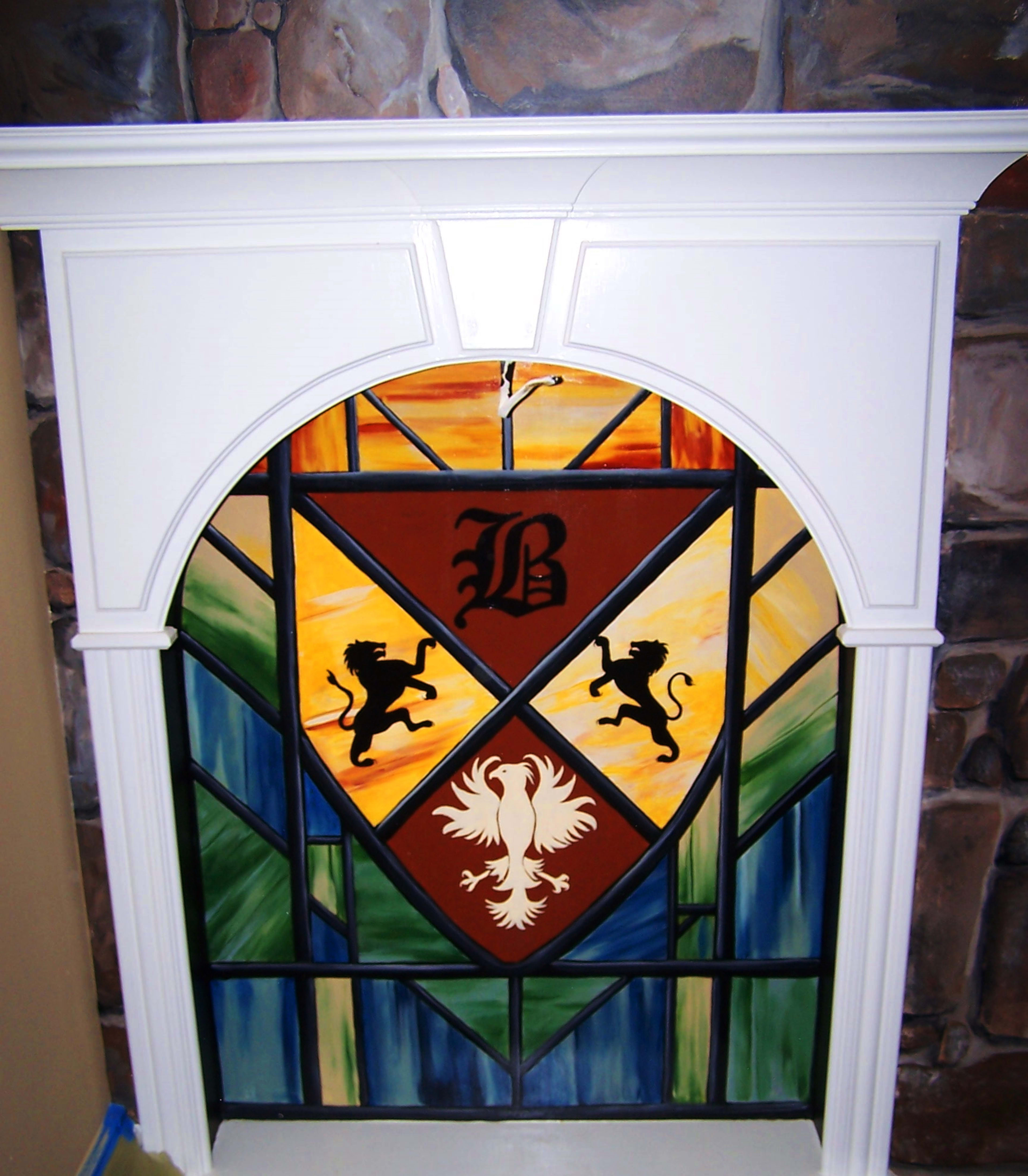 Faux Stained Glass Nich