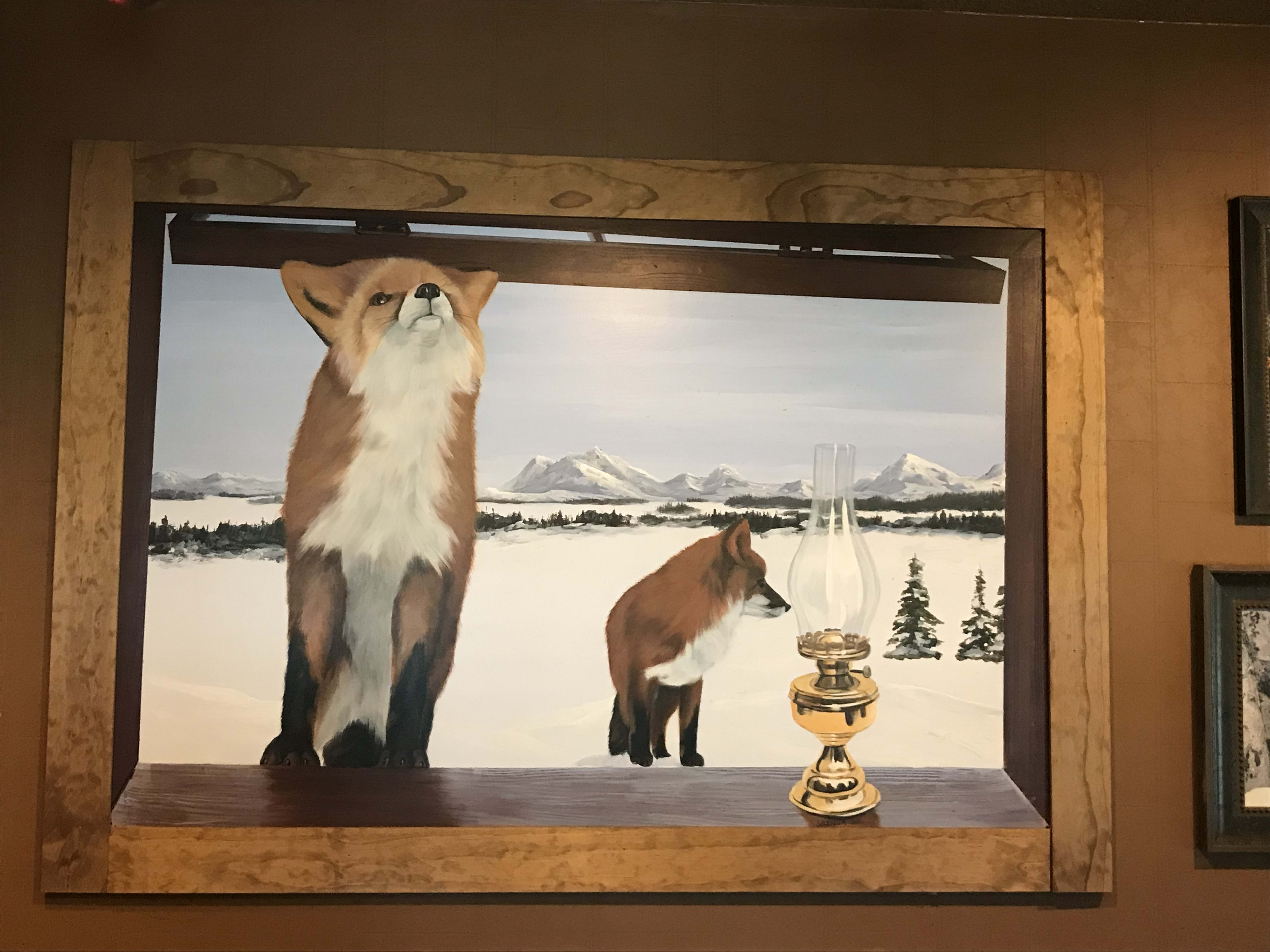 Foxes Looking In