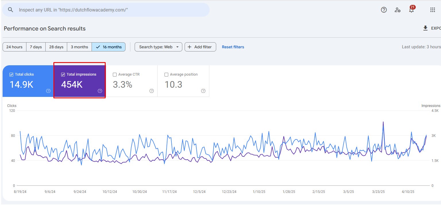 Search Console Performance Screenshot 2