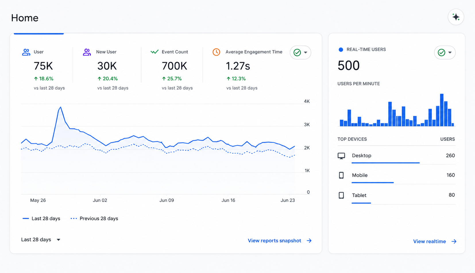 Google Analytics Conversion Screenshot