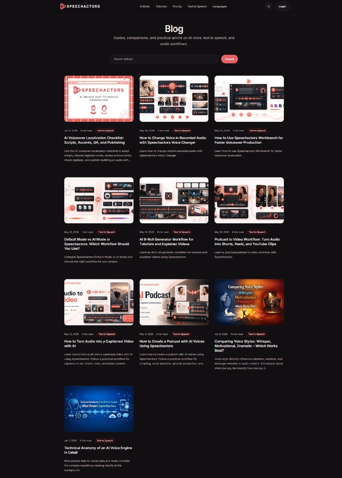 Website Blog Page