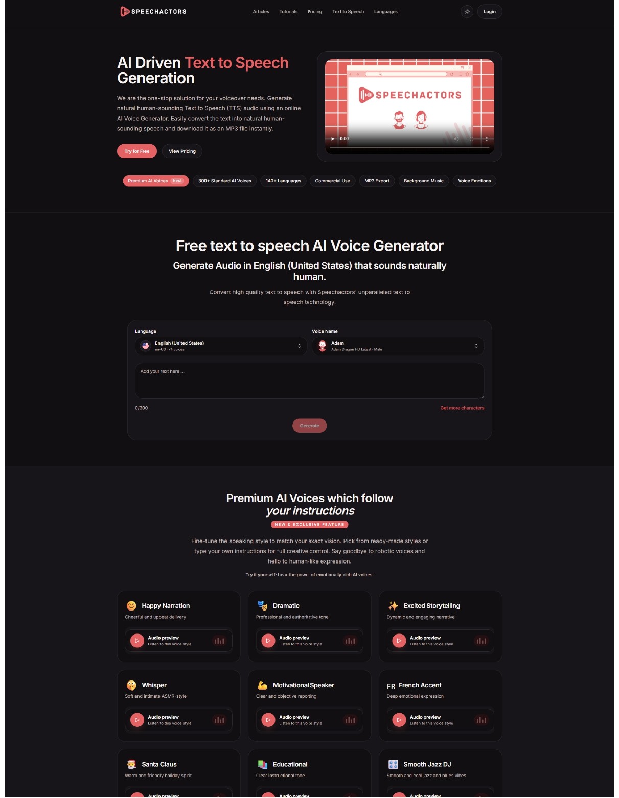 Website Homepage