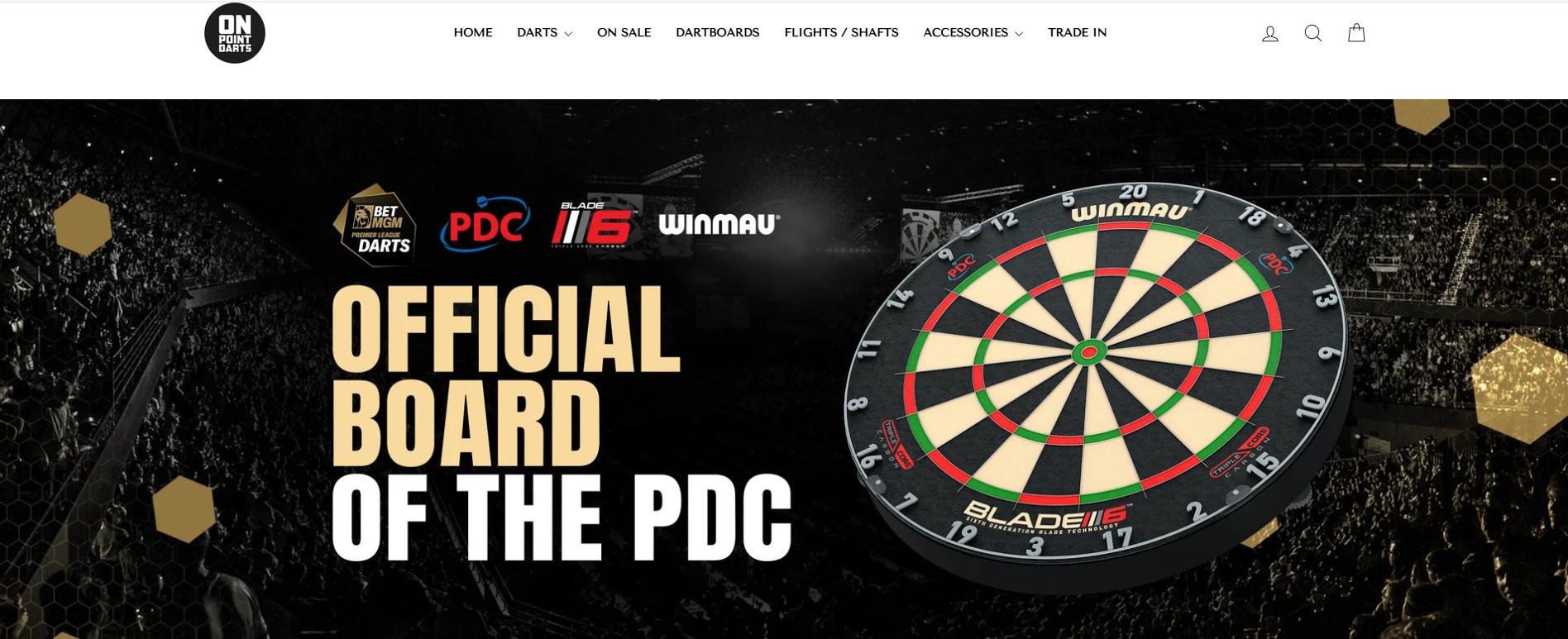 On Point Darts Shopify Homepage