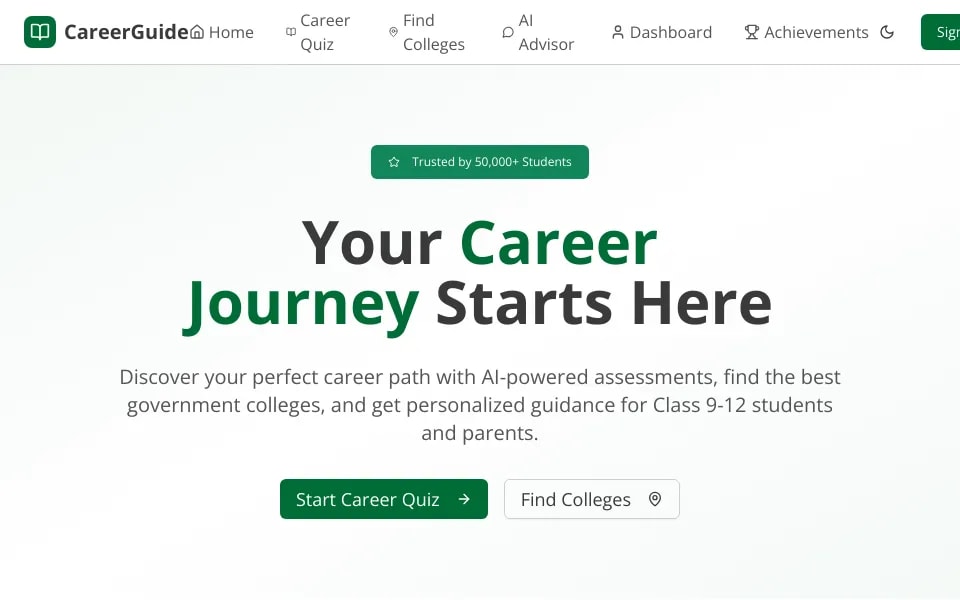 CareerGuide project preview