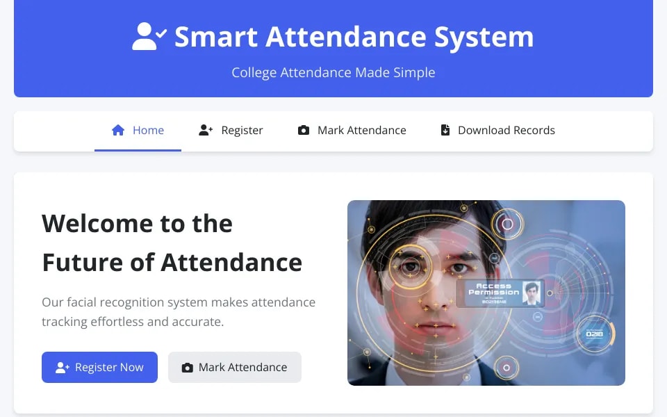 Smart Attendance project preview